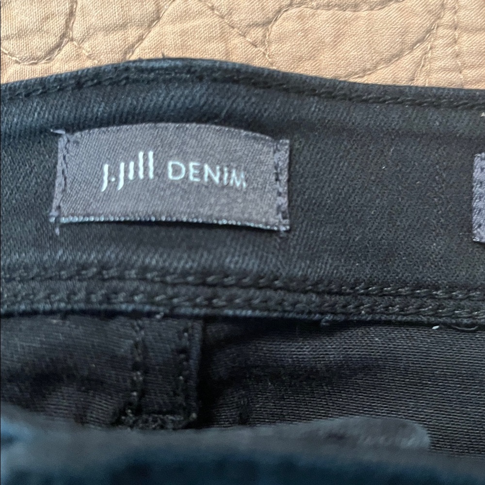 🌻J Jill Authentic Fit Black Slim Ankle Jeans Black - Picture 12 of 13